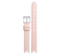 dayeer Lederarmband für Anne Klein AK2156/2157/2618, gekerbtes Uhrenarmbanddesign.(Pinks,14mm)