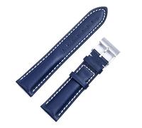dayeer Lederarmband für Breitling Avenger Blackbird Aviation Chronograph.(A blue1,22mm)