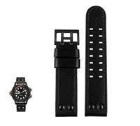 dayeer Lederarmband für Hamilton Khaki Aviation H77616533 Herrenarmband(Blackb,22mm)