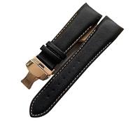 dayeer Lederarmband mit gebogenem Ende und Schmetterlingsverschluss für Tissot 1853 Couturier T035 T035627A T035410A T035617A(Brownp,23mm)