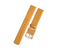 dayeer Männer und frauen aus echtem leder uhr strap für ck K2G211/K2G231 K2M211 orange gelb armband(Yellow,22mm)