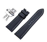 dayeer Uhrenarmband aus Kohlefaser-Nylongewebe für Blancpain Fifty Fathoms 5000/5100, Gummiarmband(Black2)