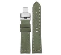 dayeer Vintage-Armband aus gebürstetem Rindsleder für Tissot 1853 Speed-Leder-Uhrenarmband(Green1,22mm)