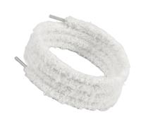 DAYnagh 120 cm lange Plüsch-Polyester-Schnürsenkel, weich, pelzig, austauschbare Schnürsenkel, Sneaker, Spitze für Erwachsene, Teenager, Schnürsenkel für den Winter, weiß, 120