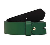 DayneQ 4cm-Wechselgürtel Gürtel Ohne Schnalle aus echtleder -Gruen-Bundweit 90