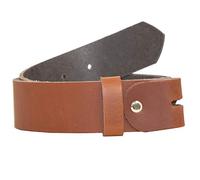 DayneQ 4cm-Wechselgürtel Gürtel Ohne Schnalle aus echtleder - HELL BRAUN Bundweite 120cm