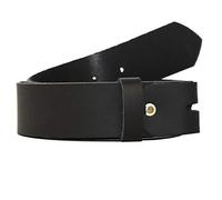 DayneQ 4cm-Wechselgürtel Gürtel Ohne Schnalle aus echtleder - SCHWARZ Bundweite 145cm