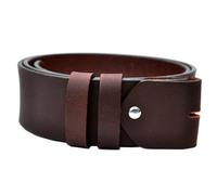 DayneQ 5cm Breit VOLL Leder Guertel Ohne Schnalle F & Länge Wählbar ca. 4mm Dick