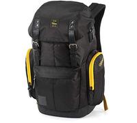Daypacker Alltagsrucksack im Retro Look mit Gepolstertem Laptopfach, Schulrucksack, Wanderrucksack oder Streetpack, 32 L, Golden Black
