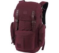 Daypacker Alltagsrucksack im Retro Look mit Gepolstertem Laptopfach, Schulrucksack, Wanderrucksack oder Streetpack, 32 L, Wine