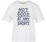 Miss Tee Not Good at Any Sports Tee S White