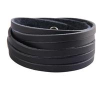 DAZZLUXE 1 Stück Lederarmband Mit 1 Stück Geschenkbox, Schwarzes Armband, Modearmband, Herrenarmband, Einfaches Armband, Mehrschichtiges Lederarmband, Geeignet Für Alltag, Party, Geburtstag