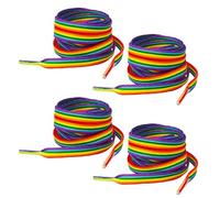 DAZZLUXE 2 Paar Sechsfarbige Schnürsenkel, Regenbogen-Schnürsenkel, Bunte Lange Schnürsenkel, Regenbogen-Schnürsenkel Für Sportschuhe, Sechsfarbige Schnürsenkel (140 Cm)