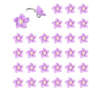 DAZZLUXE 30 Stück Lila Lilienblume Blumen-Haarspangen, Haar-Styling-Zubehör, Haar-Accessoires für Mädchen, Klein, Frauen und Mädchen