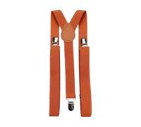 DB Dickie Bow Herren-Hosenträger im Vintage-Stil, verstellbar, robuste Verschlüsse, burnt orange, Einheitsgröße