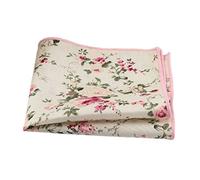 DB Dickie Bow Luxuriöses Einstecktuch aus Baumwolle, cremefarben/blumenmuster, 23cm x 23cm