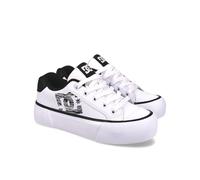 DC Chelsea Plateau-Skate-Schuh für Damen, Weiß/Schwarz, 37.5 EU