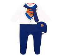DC Comics Baby Jungen Superman Schlafstrampler Blau 80
