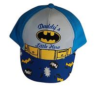 DC Comics Batman Kappe, Basecap, Mütze Cappy Daddy's Little Hero für Kinder, Jungen und Mädchen, 100% Baumwolle (Blau, 50)
