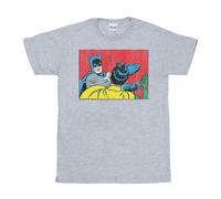 DC Comics - "Batman Robin Slap" T-Shirt für Herren (Grau) M