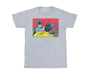 DC Comics - "Batman Robin Slap" T-Shirt für Herren (Grau) M