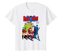 DC Comics Batman Santa Presents T-Shirt, Kinder, Weiß, 98
