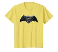 DC Comics Batman V Superman Logo Shield Camiseta T-Shirt, Kinder, Gelb, 98