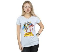 DC Comics Damen Wonder Woman Super Power Group T-Shirt Large Sport Grey
