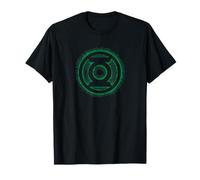 DC Comics Green Lantern Green Flame Logo T-Shirt, Unisex-Erwachsene und Kinder, Kurzarm, Grüne, S, Klassisch, 100% Polyester