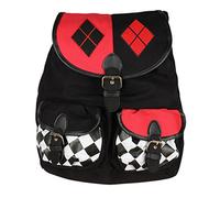 DC Comics Harley Quinn Rucksack, 35,6 x 43,2 cm, Rot, Weiß und Schwarz, No Size, Urban