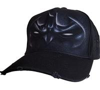 DC Comics Herren Baseball Caps Distressed with Metal Clasp Baseball Cap, Black, One Size