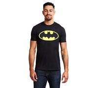DC Comics Herren Batman Logo T-shirt T Shirt, Schwarz, S EU