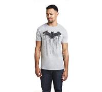 DC Comics Herren Batman Paint T-Shirt, Grau (Sports Grey SPO), XXL