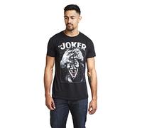 DC Comics Herren Crazed Joker T-Shirt Not Applicable, Schwarz (Black Blk), X-Large