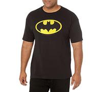 DC Comics Herren T-Shirt Batman Basic Logo schwarz, Schwarz, XX-Large
