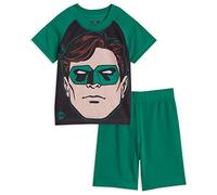 DC Comics Justice League Batman Green Lantern Superman Raglan Pyjama-Set Gr. 4 Jahre, Grüne Laterne