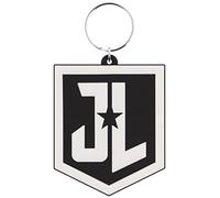 DC Comics Justice League Movie - Shield, Schlüsselanhänger aus Gummi, 4.5 x 6 cm