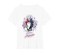 DC Comics Suicide Squad Daddys Lil Monster T-Shirt, Damen Große Größen, Weiß, 1X