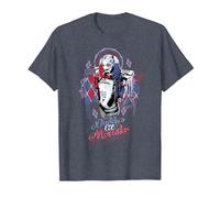 DC Comics Suicide Squad Daddys Lil Monster T-Shirt, Herren, Blau Meliert, 5XL
