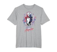DC Comics Suicide Squad Daddys Lil Monster T-Shirt, Herren Große Größen, Grau Meliert, 4X Tall