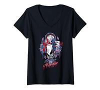 DC Comics Suicide Squad Daddys Lil Monster T-Shirt mit V-Ausschnitt