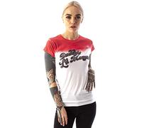DC Comics Suicide Squad Damen Shirt, Weiß, L