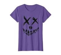 DC Comics Suicide Squad Skull Face T-Shirt, Damen, Heidekrautlila, S