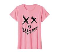 DC Comics Suicide Squad Skull Face T-Shirt, Damen, Rosa, S