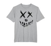 DC Comics Suicide Squad Skull Face T-Shirt, Herren Große Größen, Grau Meliert, 6X Tall