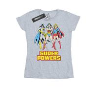 DC Comics - "Super Power" T-Shirt für Damen (Grau) XL