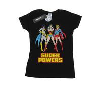 DC Comics - "Super Power" T-Shirt für Damen (Schwarz) M