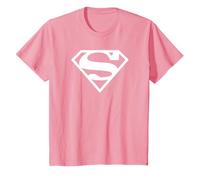 DC Comics Supergirl Rosa Kurzarm T-Shirt, Unisex, Kinder, Damen, S, 36/38, Rosa