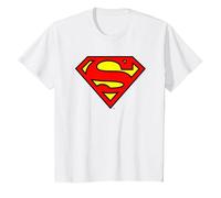 DC Comics Superman Logo Camiseta T-Shirt, Kinder, Weiß, 152