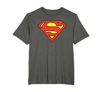 DC Comics Superman Logo T-Shirt - Herren - Männer - Halbarm - Klassisch - Schwarz - S